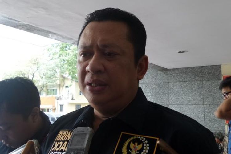 Ketua Komisi III Bambang Soesatyo di Mapolda Metro Jaya, Jakarta, Rabu (15/2/2017).