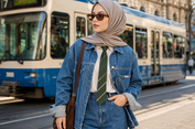 Rawdah Mohamed Buktikan Hijab Bisa Stylish di Dunia Denim, Tampil Edgy hingga High Fashion