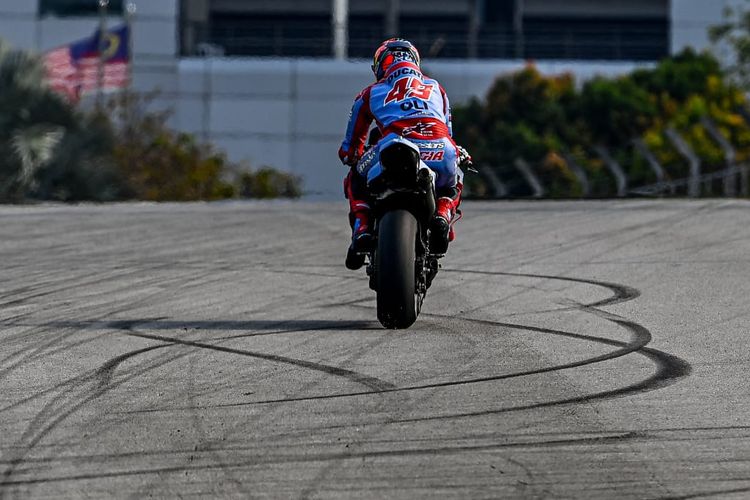 Fabio Di Giannantonio saat shakedown test di Sepang