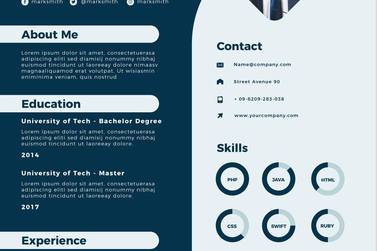 Contoh CV, CV template, template CV