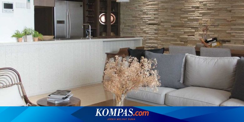 Batu Alam Bikin Interior Apartemen 50 Meter Persegi Lebih Cozy