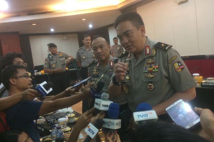 Kepala Divisi Humas Polri Brigjen (Pol) Muhammad Iqbal di Rupatama Mabes Polri, Jakarta Selatan, Rabu (19/12/2018).