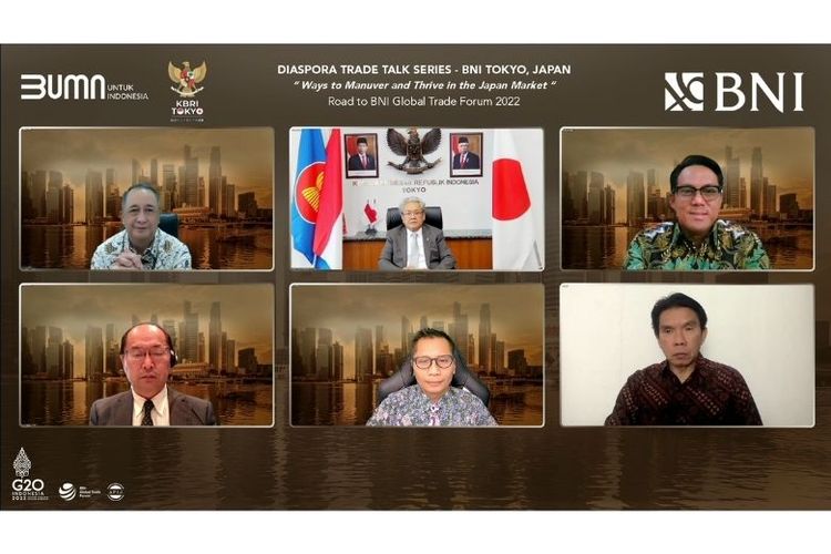 BNI melakukan penandatanganan nota kesepahaman kerja sama Diaspora Lending Arumia Co.Ltd, Osaka Achmad Arifin. Kolaborasi ini merupakan upaya yang sangat prospektif dalam peningkatan perdagangan internasional diaspora Indonesia ke pasar Jepang. 