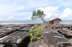 Ombak Besar Hantam Pesisir Klungkung, Hancurkan Lahan Pembuatan Garam