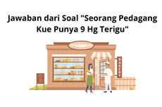 Jawaban dari Soal "Seorang Pedagang Kue Punya 9 Hg Terigu"