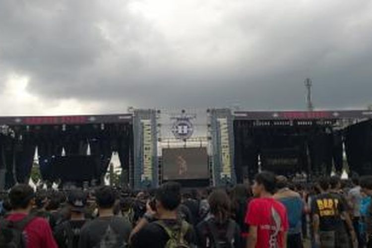 Magnitude Hammersonic Festival (Hammersonic) 2015, digelar di Lapangan D, Senayan, Jakarta Pusat, Minggu (8/3/2015).