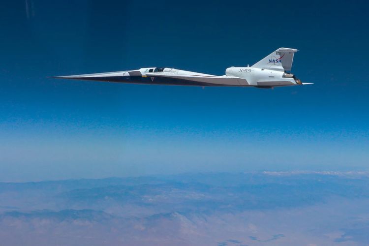 X-59 NASA Pecahkan Rekor, Terbang Supersonik Tanpa Ledakan Keras 