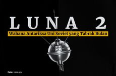 INFOGRAFIK: Luna 2, Wahana Antariksa Uni Soviet yang Menabrak dan Mencapai Bulan