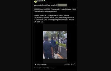 Viral, Video Pengemudi Innova Kabur Usai Isi BBM di Banjarmasin ...