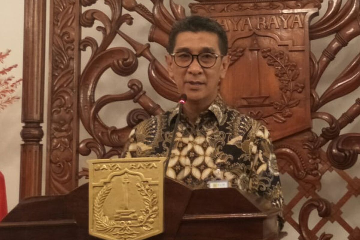 General Manager PLN Distribusi Jakarta Raya Ikhsan Asaad di Balai Kota DKI Jakarta, Jalan Medan Merdeka Selatan, Rabu (7/8/2019).