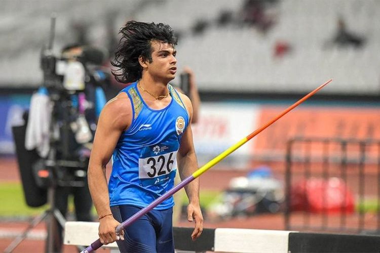 Atlet lempar lembing asal India, Neeraj Chopra. 