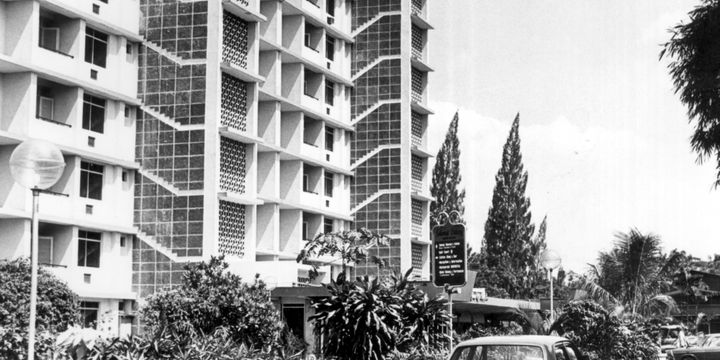 Wisma Hasta di Jalan Asia Afrika, Senayan pada tahun 1977