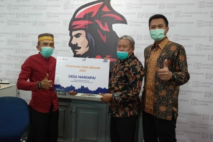Desa Manjapai, Kecamatan Bontonompo, Kabupaten Gowa, Sulawesi Selatan, terpilih menjadi salah satu pemenang Desa BRILian 2020. 
