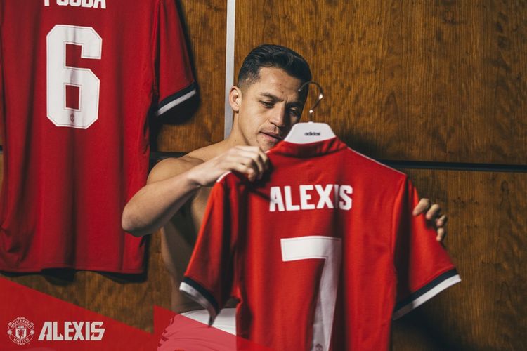 Alexis Sanchez diumumkan resmii sebagai pemain baru Manchester United pada Senin (22/1/2018) malam.