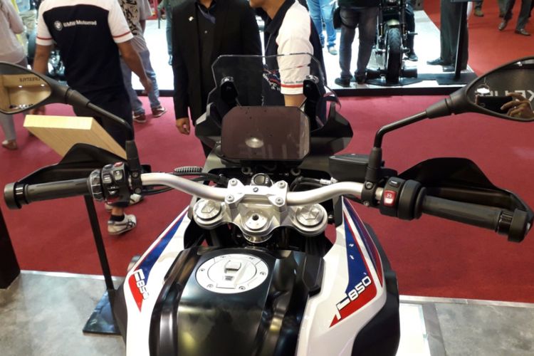 BMW F 850 GS yang diperkenalkan pada gelaran Gaikindo Indonesia International Auto Show (GIIAS) 2018 di ICE, BSD City, Tangerang, Kamis (2/8/2018).