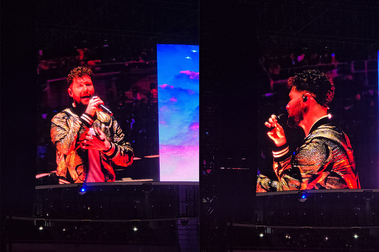 Penampilan Calum Scott di acara pembuka konser Ed Sheeran di Jakarta