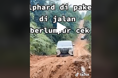 Video Alphard Disiksa Lewat Jalan Rusak dan Berlumpur