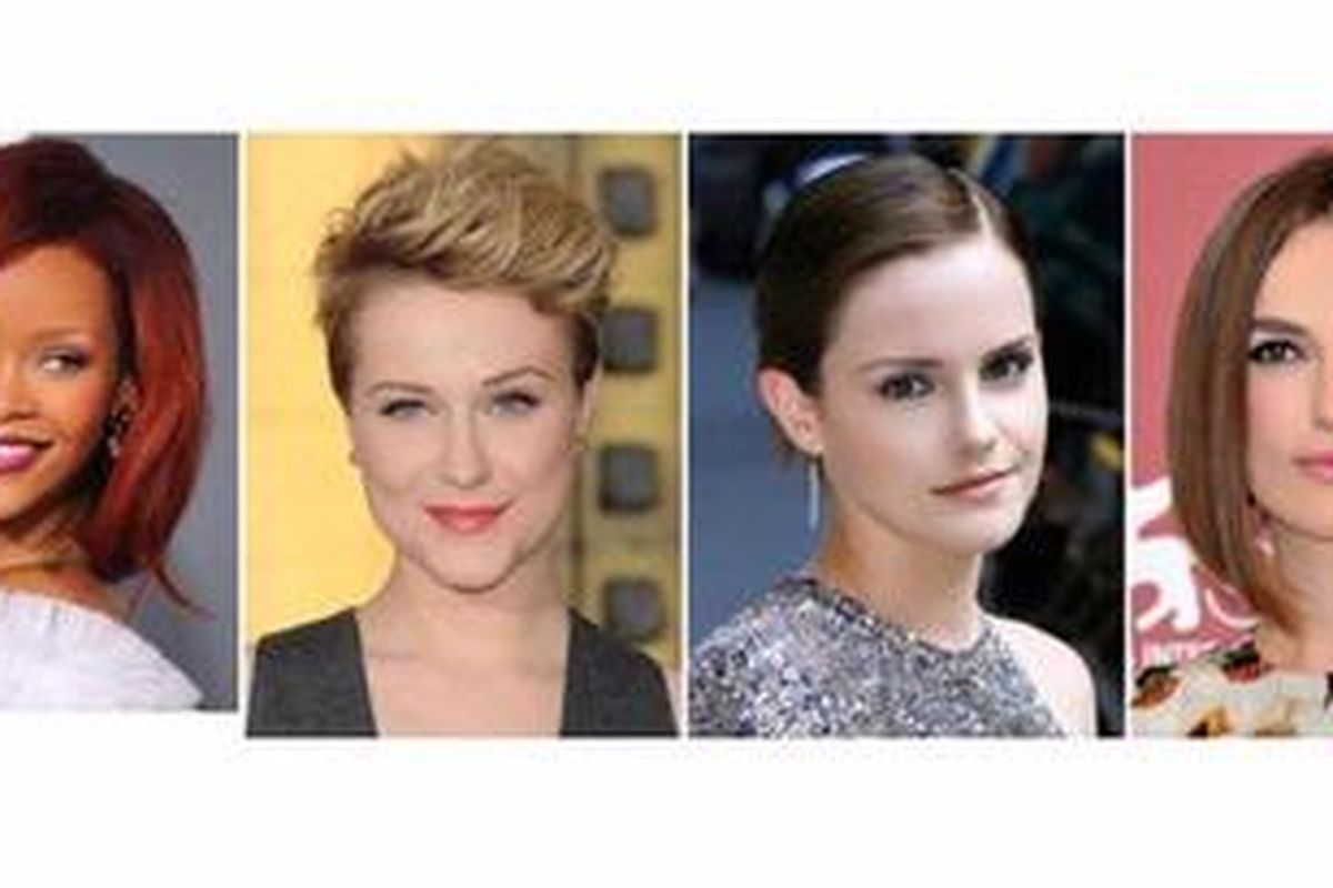Dari kiri ke kanan: Rihanna, Evan Rachel Wood, Emma Watson, Keira Knightley.