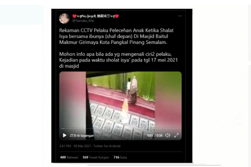 Kronologi Anak Dicabuli Pria di Masjid Pangkalpinang, Polisi Buru Pelaku