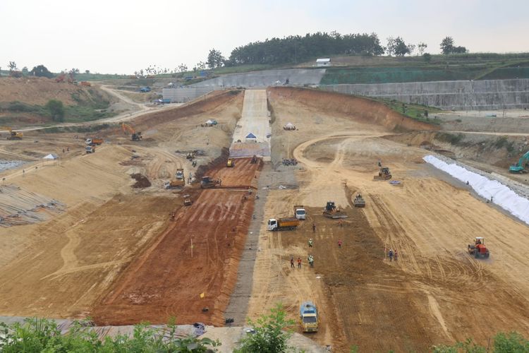 Kondisi Pembangunan Proyek Strategis Nasional (PSN) Bendungan Randugunting di Kecamatan Japah, Blora