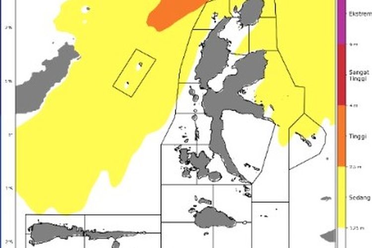 BMKG Peringatkan Gelombang hingga 4 Meter di Perairan Morotai dan Loloda Maluku Utara