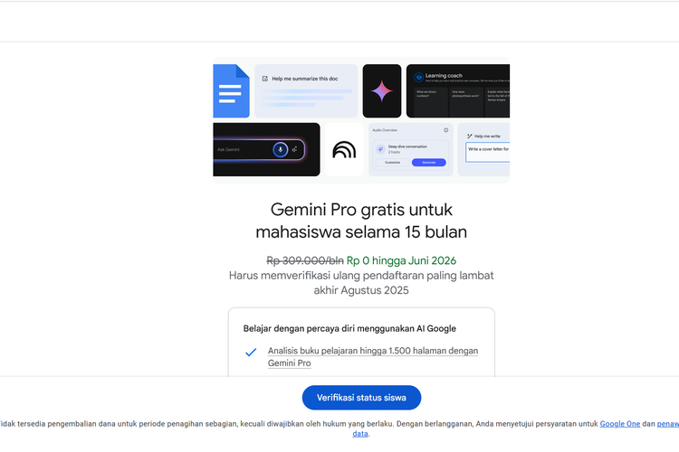Ilustrasi cara mendapatkan Google AI Pro 15 bulan gratis dengan akun mahasiswa untuk akses Veo 3 di Gemini. 