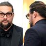Datang ke Oscar 2022, Jason Momoa Dikepang dengan Ikat Rambut Pink 