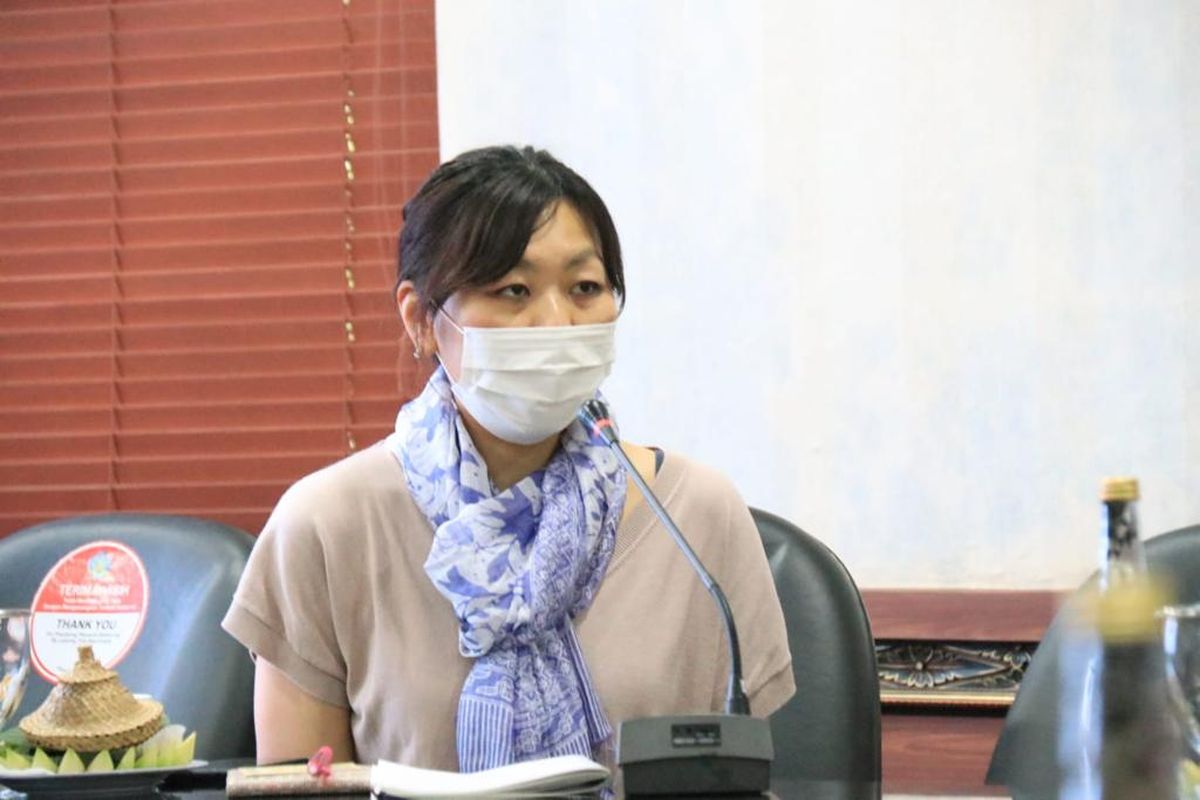 Turis asal Jepang, Makabe, saat beri testimoni karantina di Bali.