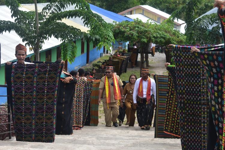 Parade Songke di Manggarai Timur, Nusa Tenggara Timur (NTT).