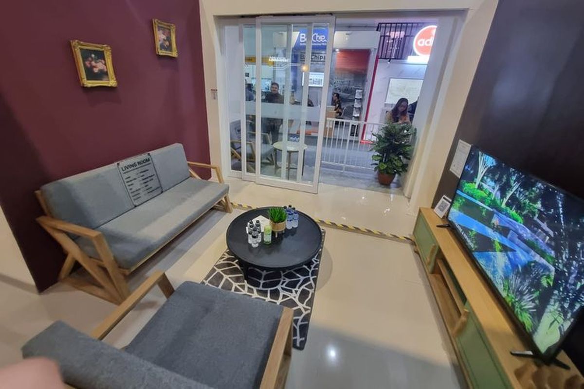 Contoh desain interior rusun ASN-Hankam IKN yang dipamerkan dalam pameran Konstruksi Indonesia 2023.