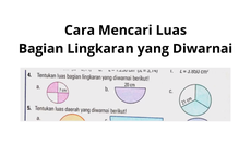 Cara Mencari Luas Bagian Lingkaran yang Diwarnai