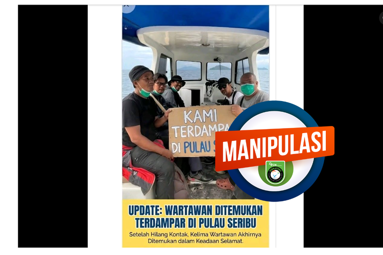 INFOGRAFIK: Hoaks 5 Jurnalis Hilang Saat Liput Anak Krakatau Terdampar di Kepulauan Seribu
