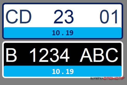Ini Beda Warna Pelat Nomor Berdasarkan Jenis Kendaraan di Indonesia