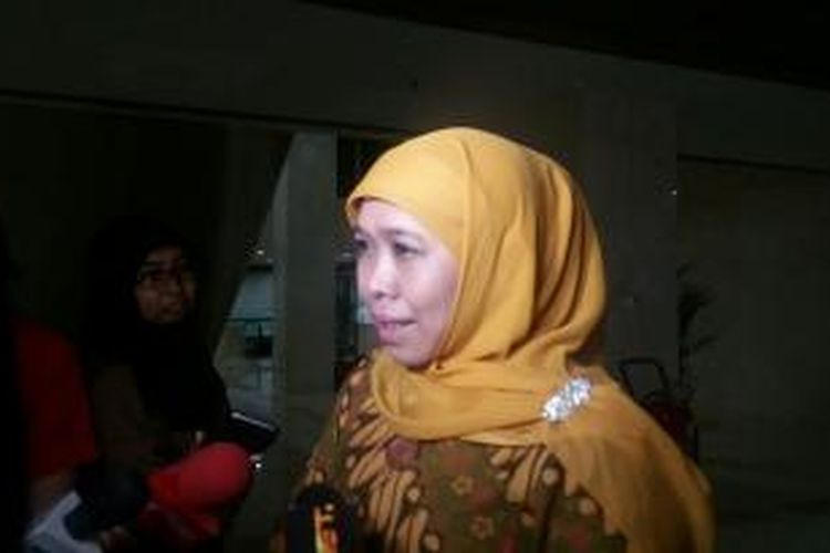 Menteri Sosial Khofifah Indar Parawansa saat ditemui di Kompleks Parlemen, Senayan, Selasa (27/10/2015)