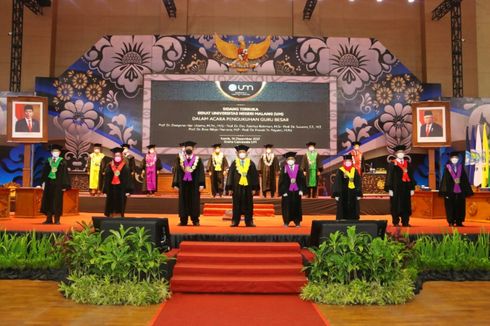 Universitas Negeri Malang Tambah 5 Guru Besar di Pengujung 2021