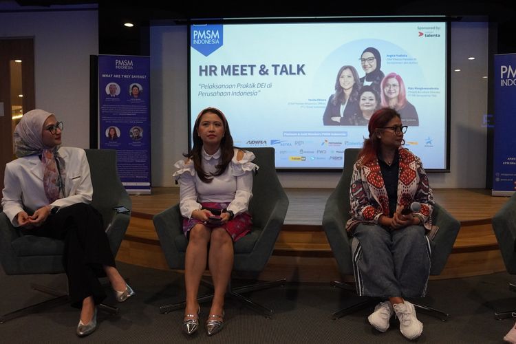 PMSM Indonesia dan Binus University menggelar acara HR Meet and Talk: Pelaksanaan Praktik DEI di Perusahaan Indonesia yang diadakan pada Kamis (2/5/2024) di Binus Senayan FX Campus.