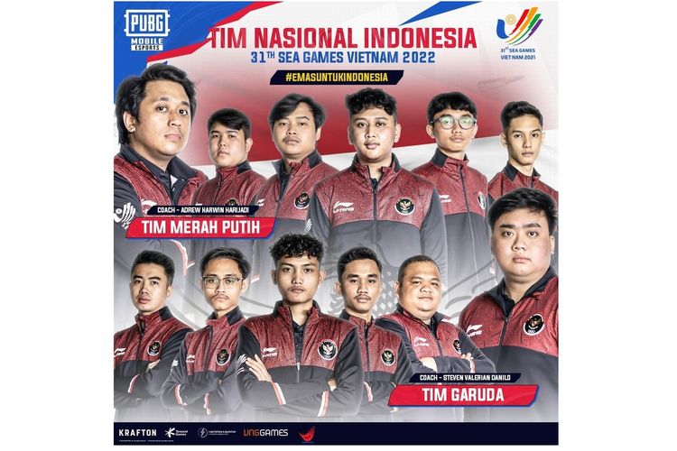 Timnas Indonesia untuk PUBG Mobile kategori Team di SEA Games 2021.