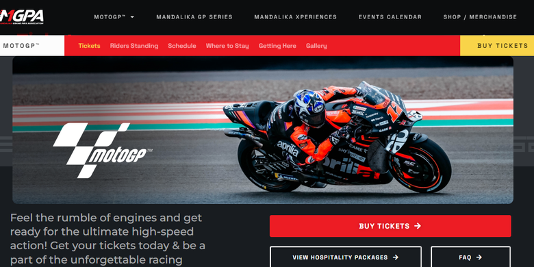 Link penjualan tiket presale MotoGP Mandalika 2023 mulai Senin (17/7/2023).