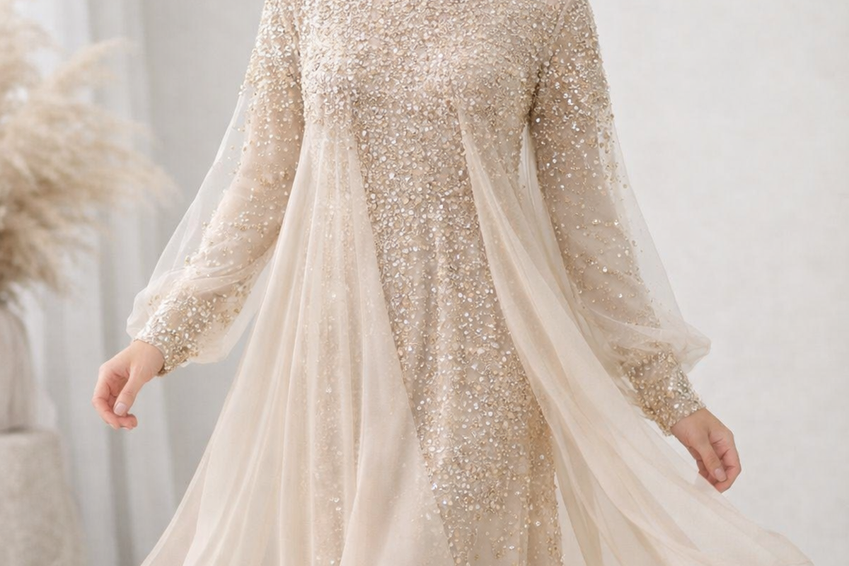 Detail Payet dan Kombinasi Organza
