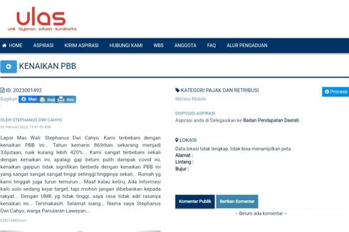 PBB Solo Naik hingga Ratusan Persen, Gibran Mengaku Dikejar Target PAD: Aku Pusing, Targetnya Tinggi