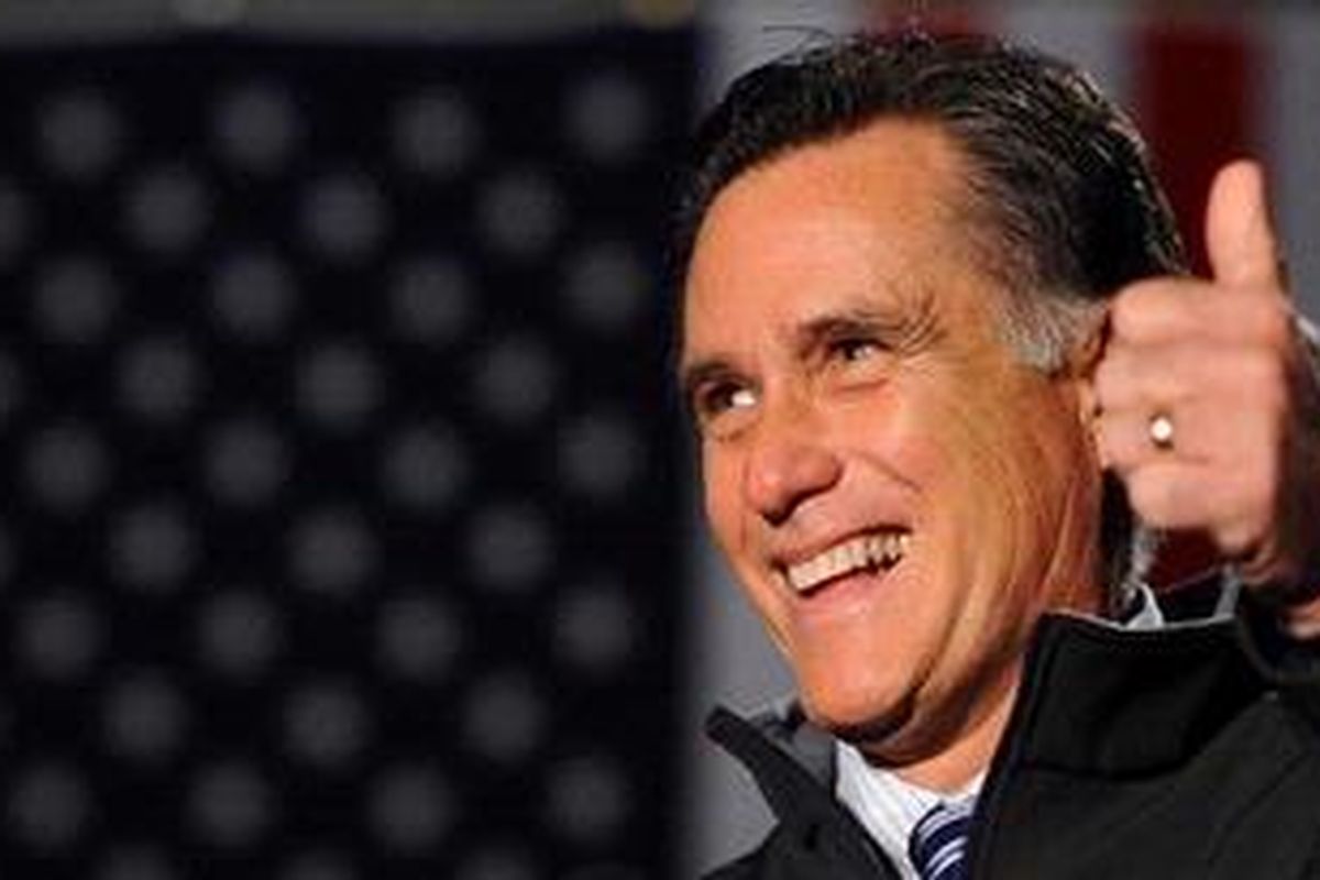 Calon presiden Amerika Serikat dari Partai Republik Mitt Romney.