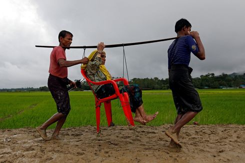 Dua Pengungsi Tua Rohingya Tewas Diinjak Gajah Liar