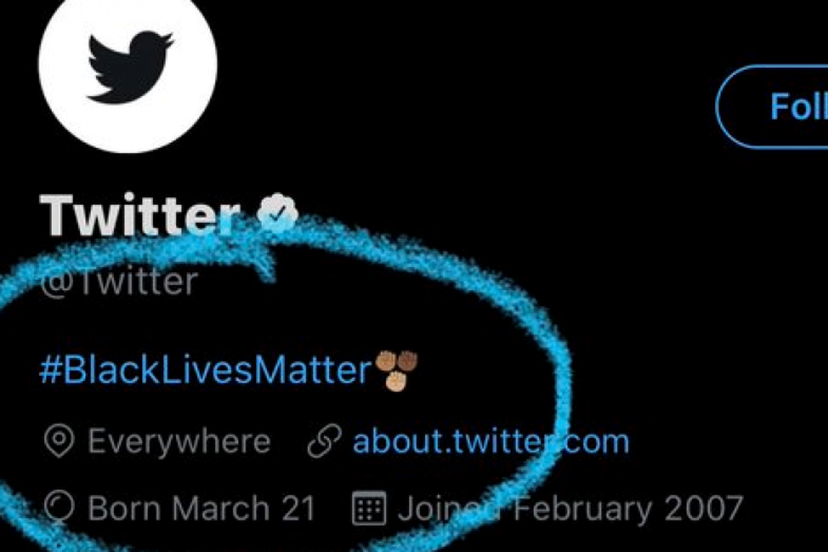 Twitter ganti foto profil dan sematkan tagar mendukung warga berkulit hitam