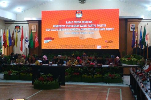 Rapat Pleno KPU Tetapkan Gerindra Dapat Kursi Paling Banyak di DPRD Jabar