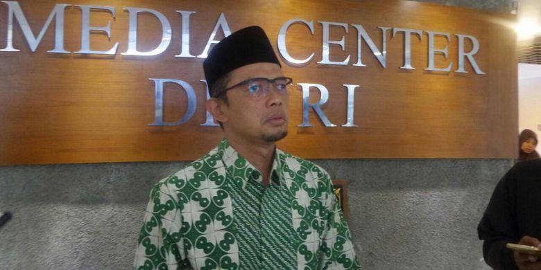 Wakil Sekretaris Jenderal DPP PKB, Maman Imanulhaq di Kompleks Parlemen, Senayan, Jakarta, Kamis (9/11/2017).