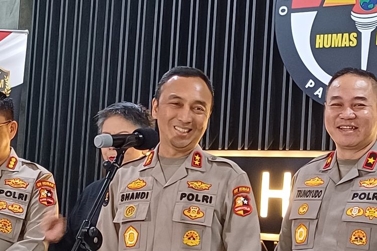 Kepala Divisi Humas Polri Irjen Sandi Nugroho di Mabes Polri, Jakarta, Kamis (30/5/2024).
