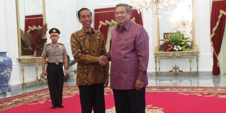 Presiden Joko Widodo bertemu Presiden ke-6 Susilo Bambang Yudhoyono.