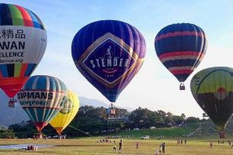 Pesta Balon Raksasa di Taitung, Taiwan, Juli 2015.