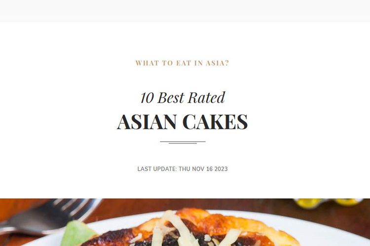 Tangkapan layar 10 kue terbaik di Asia versi TasteAtlas.