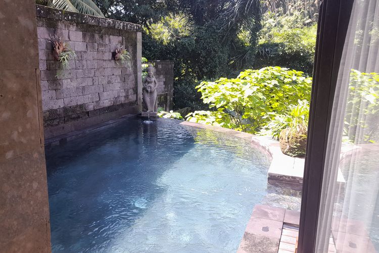 Private pool di The Kayon Valley Resort, Ubud, Bali.